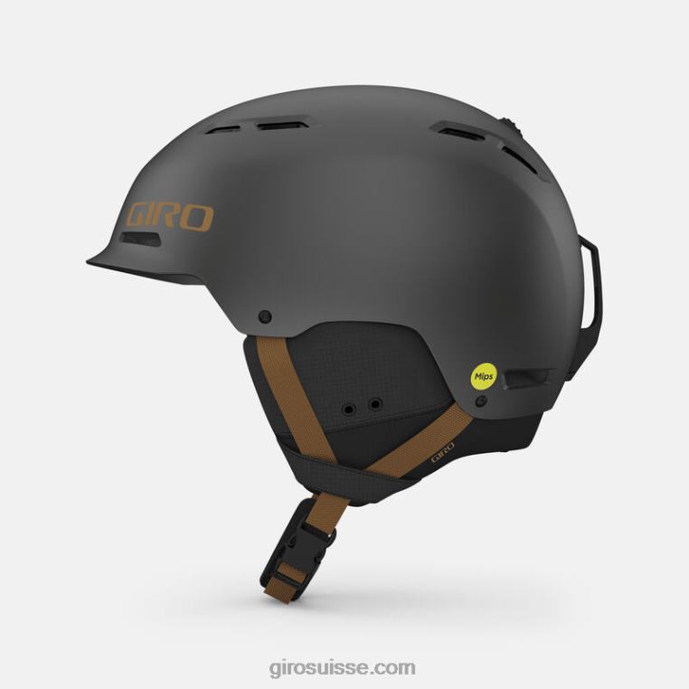 charbon métallique/tan 00N84N468 Hommes casque trig mips Giro