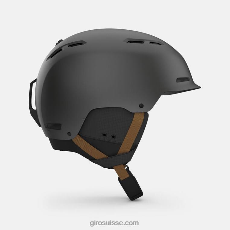 charbon métallique/tan 00N84N468 Hommes casque trig mips Giro