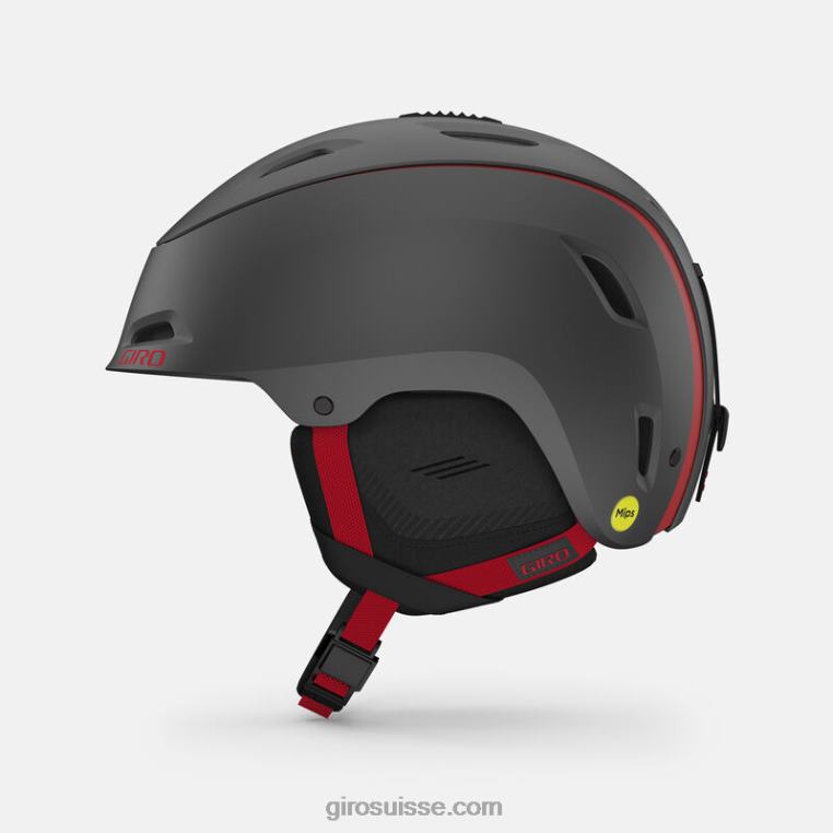 graphite mat/rouge 00N84N419 Hommes casque gamme mips Giro