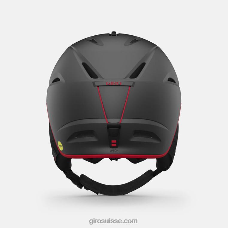 graphite mat/rouge 00N84N938 Hommes casque union mips Giro