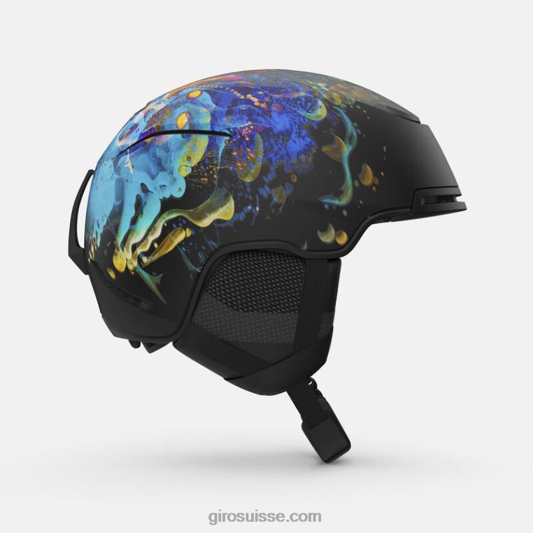 lumière liquide noir mat/orange 00N84N394 Hommes casque jackson mips Giro