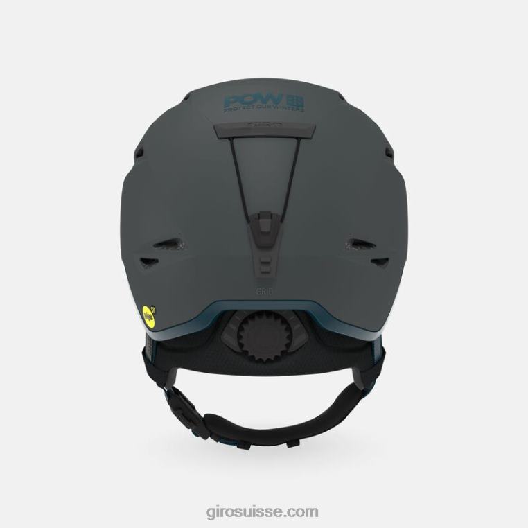 poudre de charbon de bois mat 00N84N350 Hommes casque sphérique à grille Giro