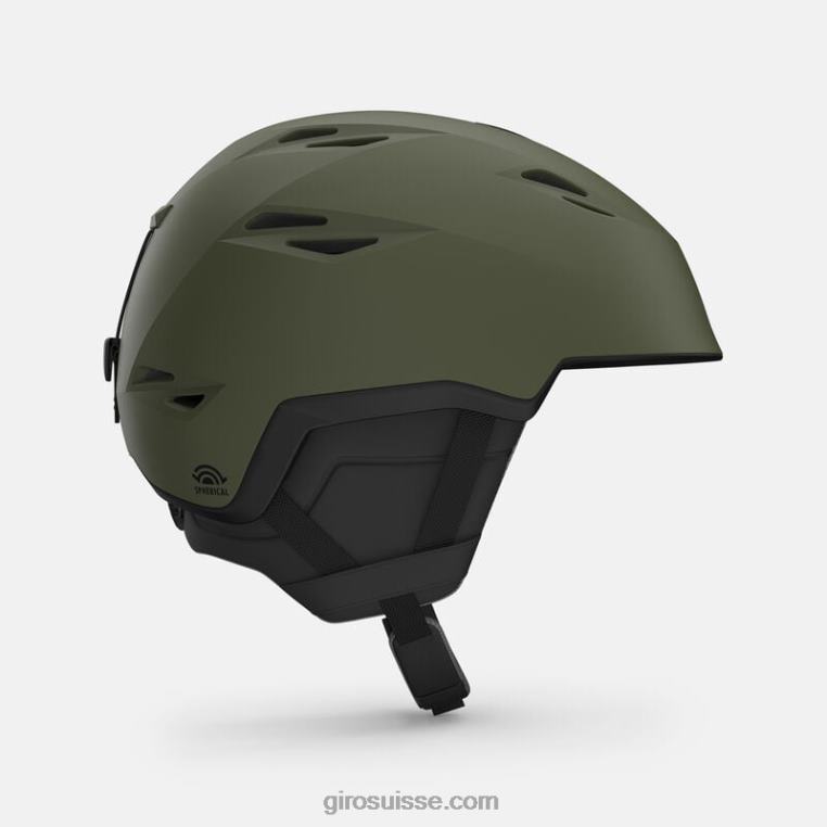 vert sillage mat 00N84N355 Hommes casque sphérique à grille Giro