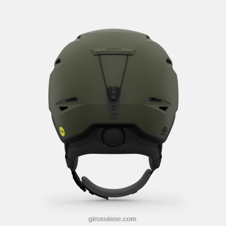 vert sillage mat 00N84N355 Hommes casque sphérique à grille Giro