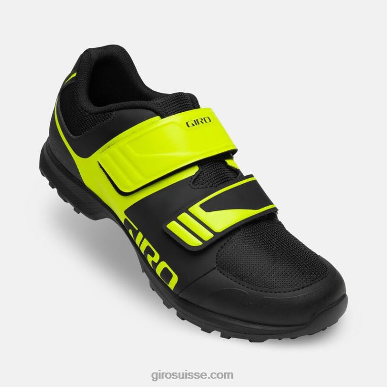 couvercle noir/vert citron 00N84N180 Hommes chaussure de berme Giro