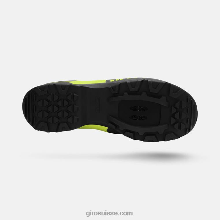 couvercle noir/vert citron 00N84N180 Hommes chaussure de berme Giro