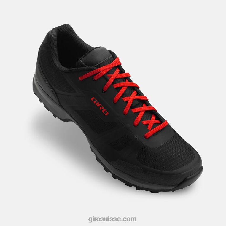 noir/rouge vif 00N84N72 Hommes chaussure de jauge Giro