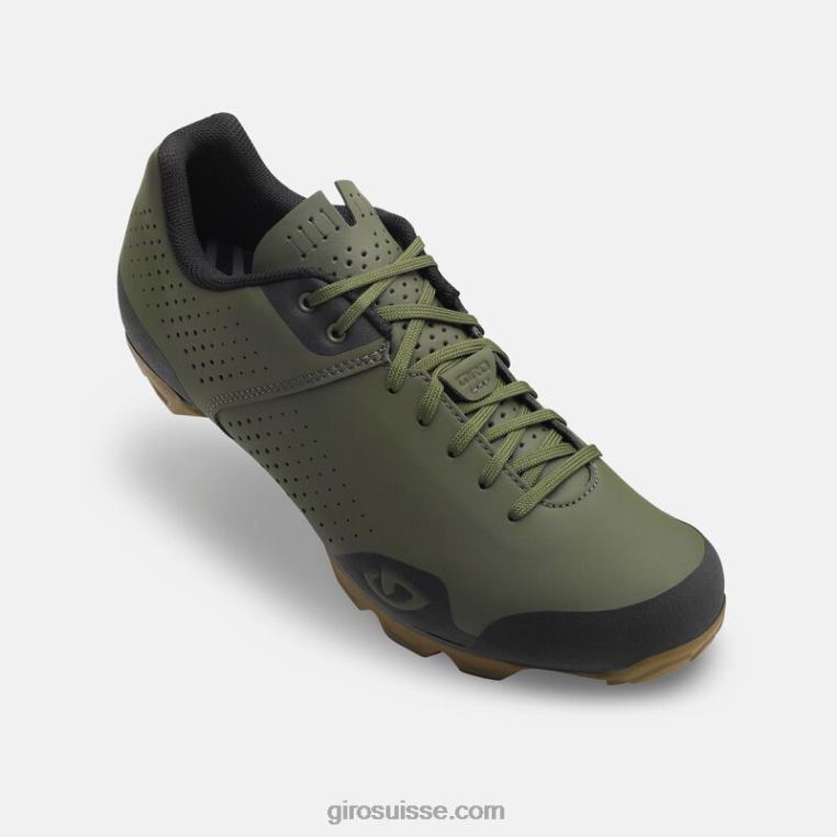 olive/gomme 00N84N499 Hommes chaussure corsaire à lacets Giro