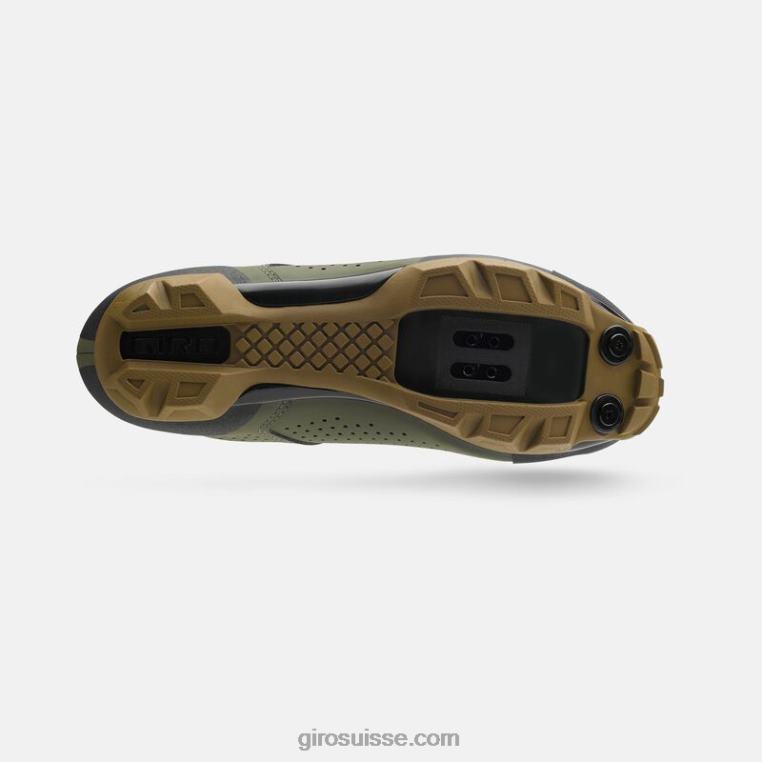 olive/gomme 00N84N499 Hommes chaussure corsaire à lacets Giro