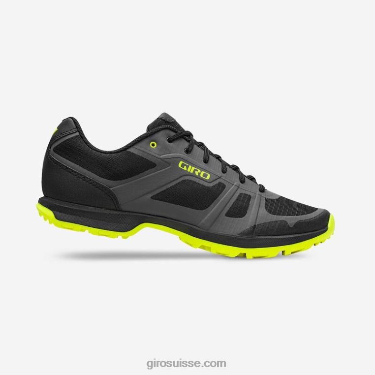 ombre foncée/vert citron 00N84N502 Hommes chaussure de jauge Giro