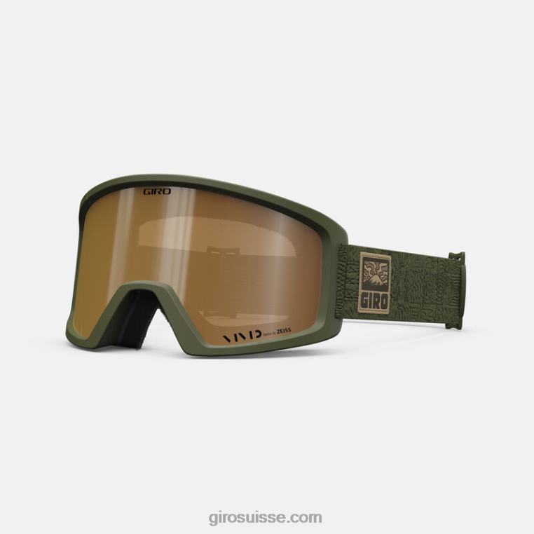grille verte d'aventure de traînée 00N84N1079 Hommes lunettes de bloc Giro
