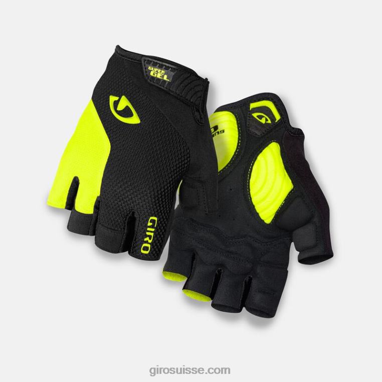 noir/jaune surligné 00N84N828 Hommes gant supergel strade dure Giro
