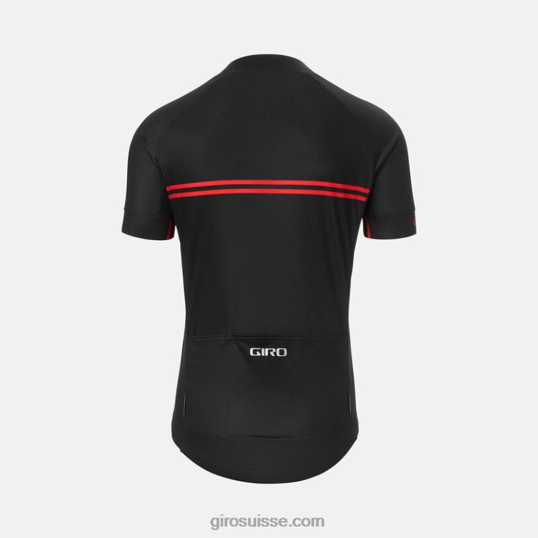 bande classique noire/rouge 00N84N724 Hommes maillot chrono sport Giro