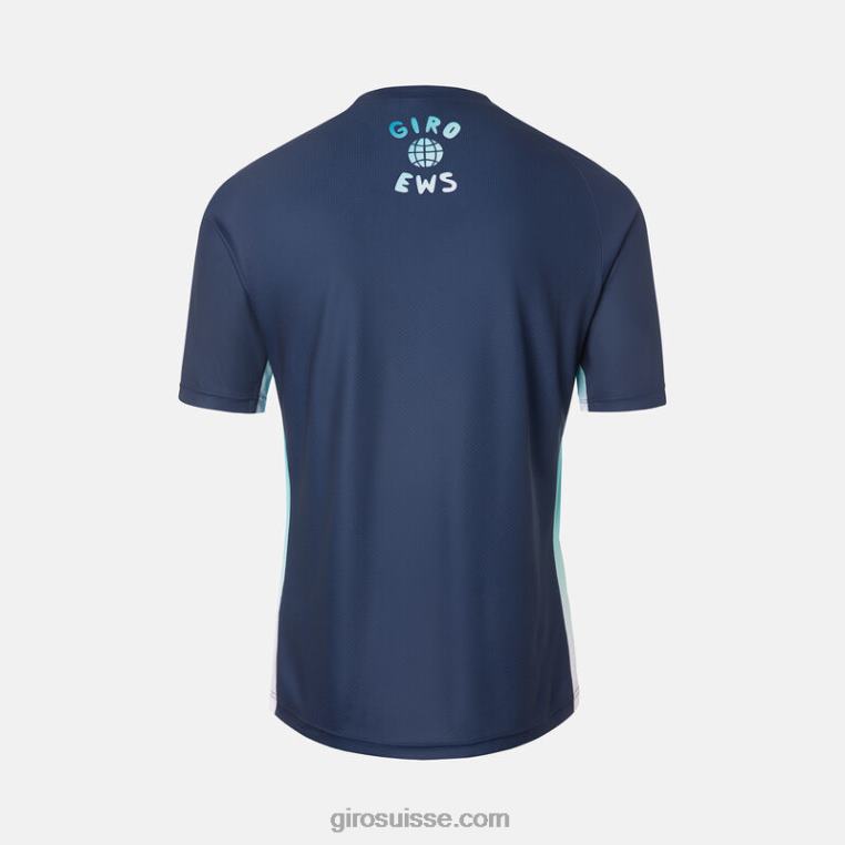 ews bleu nuit 00N84N678 Hommes maillot rouille Giro