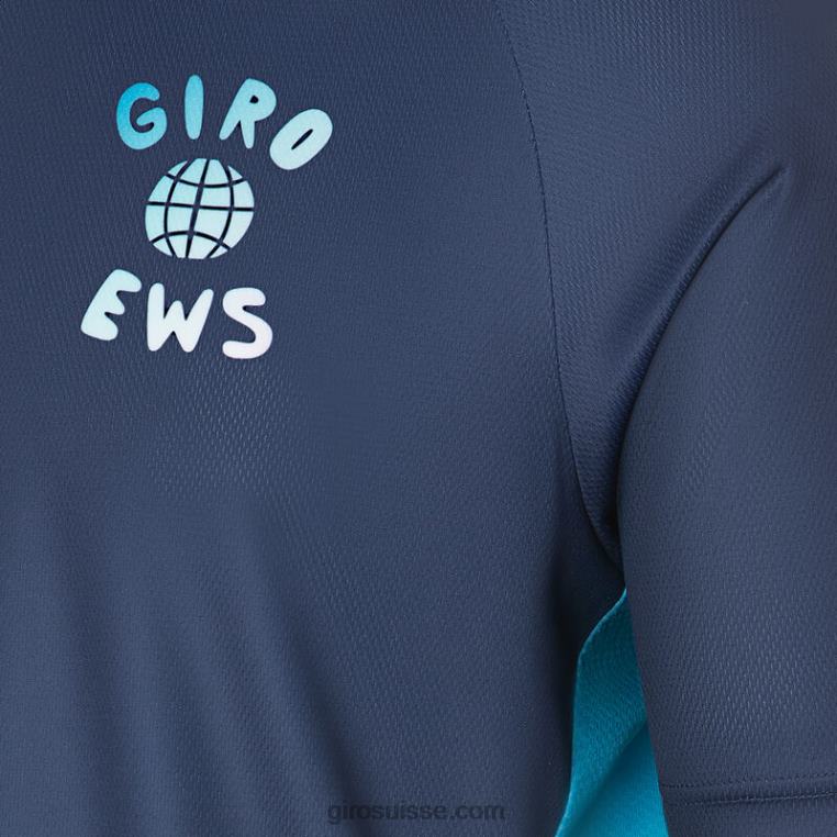 ews bleu nuit 00N84N678 Hommes maillot rouille Giro