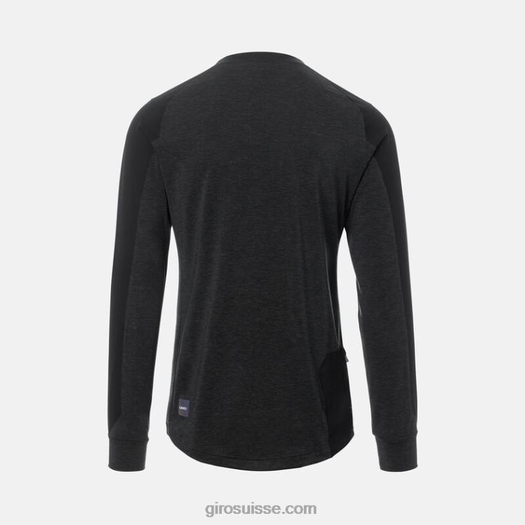 gris noir 00N84N17 Hommes maillot coupe-vent ls roust Giro