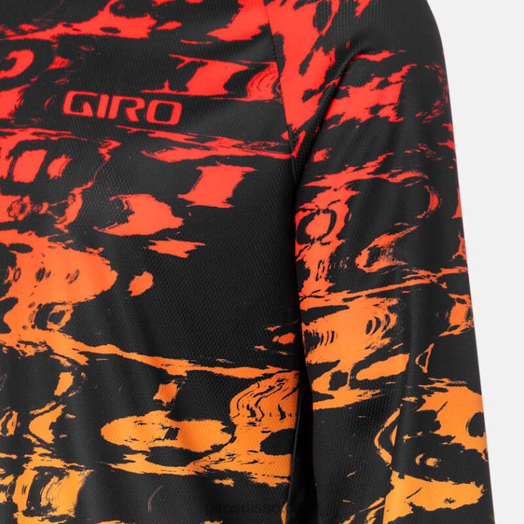 hyperglitch noir 00N84N733 Hommes maillot ls roust Giro