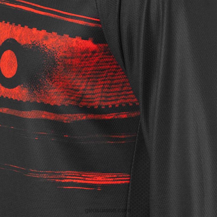 noir/rouge hypnotique 00N84N735 Hommes maillot ls roust Giro
