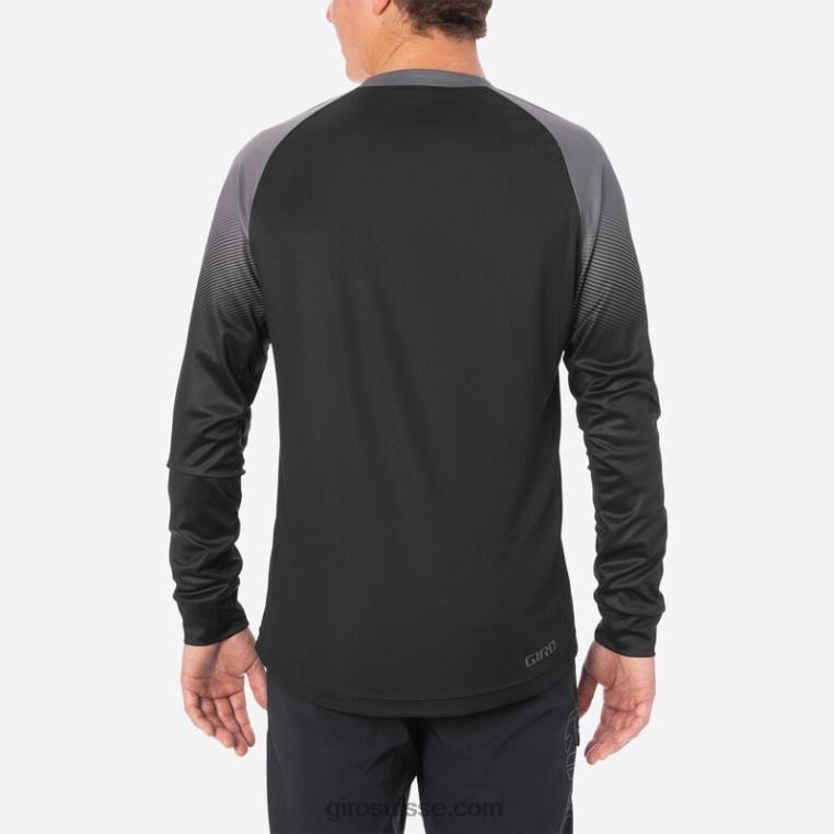transition noir/anthracite 00N84N734 Hommes maillot ls roust Giro